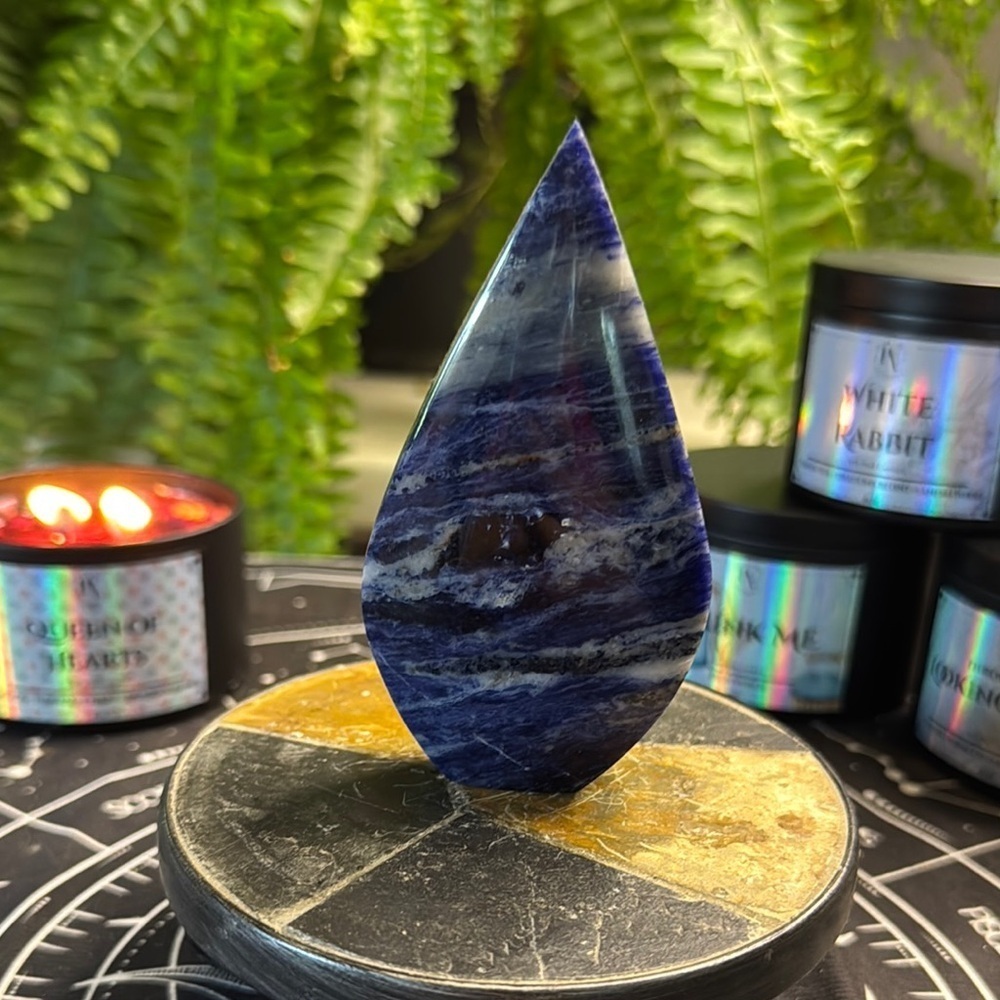 Blue Sodalite Teardrop Crystal